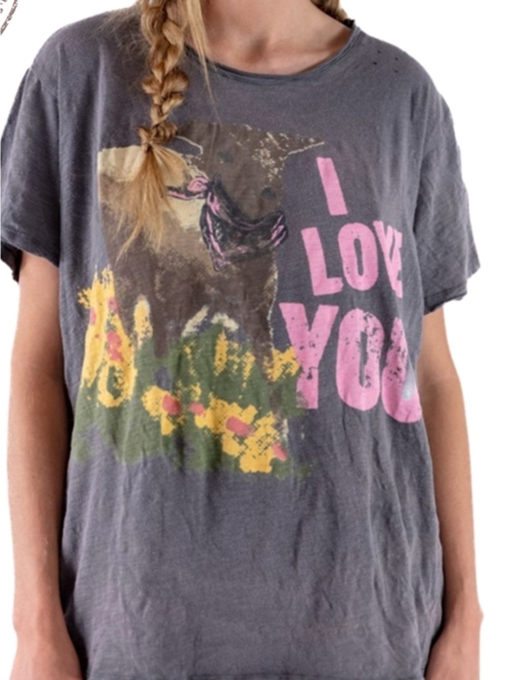Magnolia Pearl “ I Love You! “ Lamb Tee Top 2445, Ozzy, One Size Fits Most